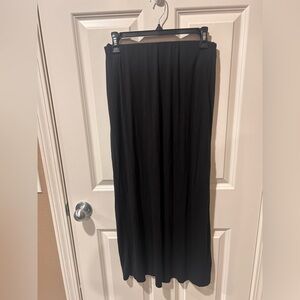 Y2k stretchy black Maxi Skirt with slit size small
